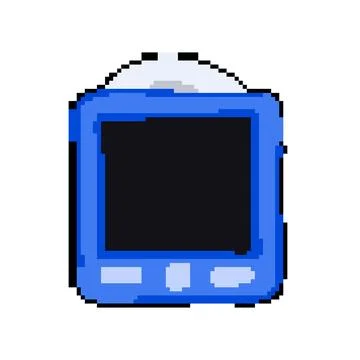 Limit shower timer pixel art vector illustration Stock Illustration