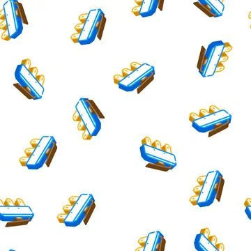 Limit switch isometric icon seamless pattern Stock Illustration