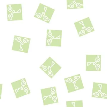 Limit switch mechanism glyph vector seamless pattern Stock Illustration