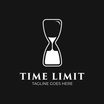 Limit Time Concept, Monogram Logo Template Stock Illustration