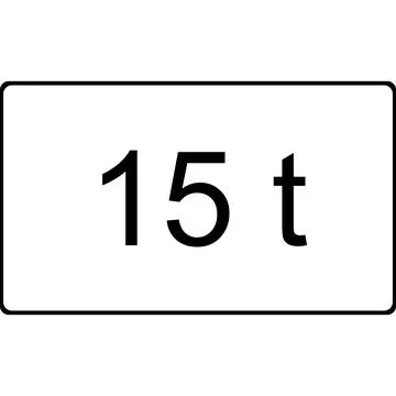 Limitation of the permitted maximum mass of the car. Illustrazione stock