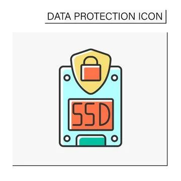 Limited access color icon イラスト素材