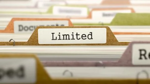 Limited Concept on Folder Register 스톡 일러스트