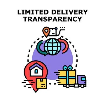 Limited delivery transparency hindering global logistics tracking Illustrazione stock