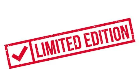 Limited Edition rubber stamp Illustrazione stock