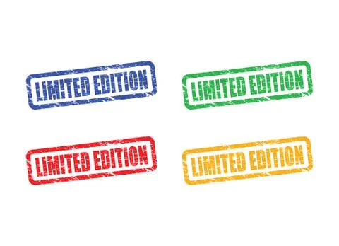Limited edition stamp set Stock Illustration