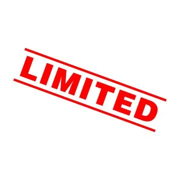 Limited Letter Rubber Stamp Vector Design Template 스톡 일러스트