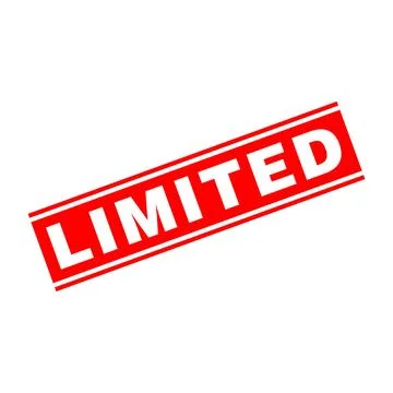 Limited Letter Rubber Stamp Vector Design Template 스톡 일러스트