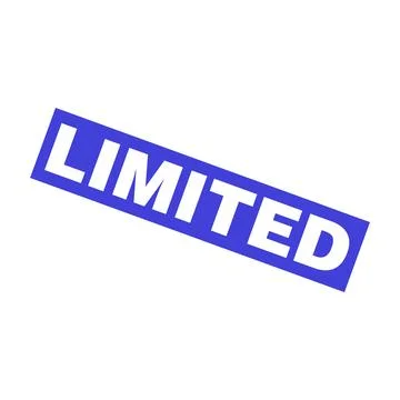 Limited Letter Rubber Stamp Vector Design Template Stock Illustration