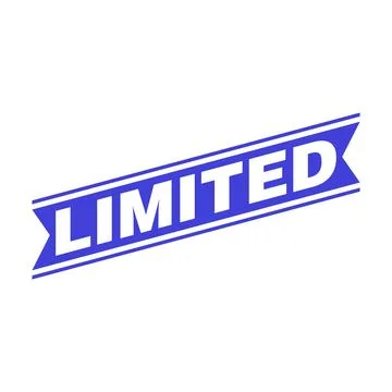 Limited Letter Rubber Stamp Vector Design Template 스톡 일러스트