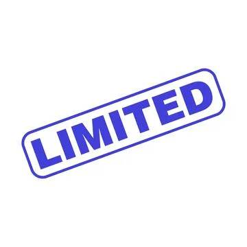 Limited Letter Rubber Stamp Vector Design Template 스톡 일러스트