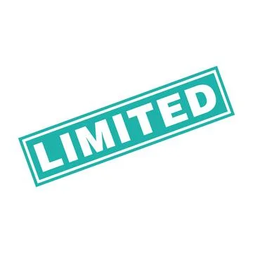 Limited Letter Rubber Stamp Vector Design Template 스톡 일러스트