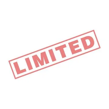 Limited Letter Rubber Stamp Vector Design Template 스톡 일러스트