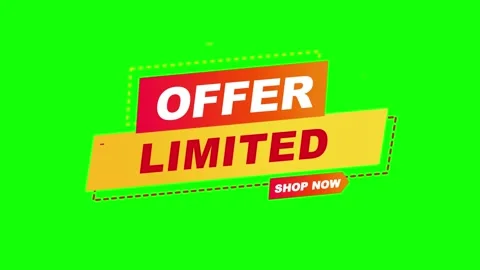 Limited offer animated text overlay Видео 340613557