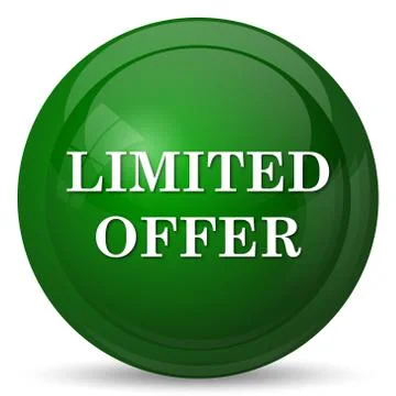 Limited offer icon. Internet button on white background.. Stock Illustration
