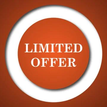 Limited offer icon. Internet button on white background. . Stock Illustration