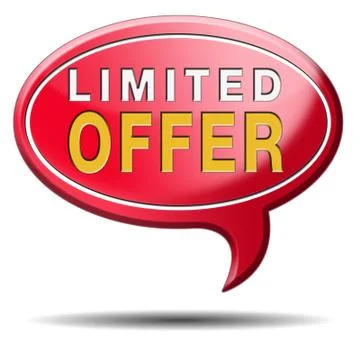 Limited offer Stock Illustration