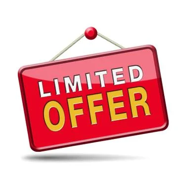 Limited offer Stock Illustration
