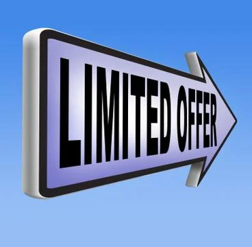 Limited offer Illustrazione stock