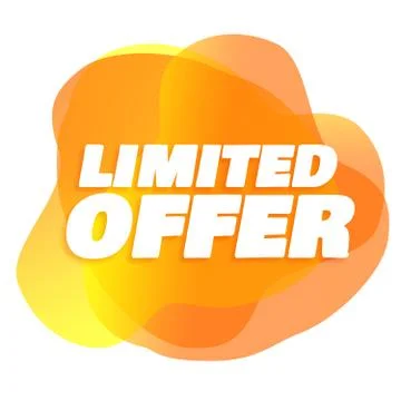 LIMITED OFFER - PROMOTION LABEL - ADVERTISEMENT Stock Illustration