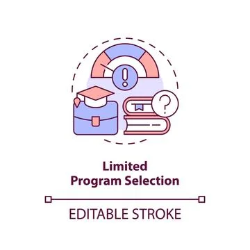 Limited program selection concept icon イラスト素材