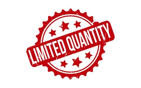 Limited Quantity rubber grunge stamp seal vector Stock Illustration