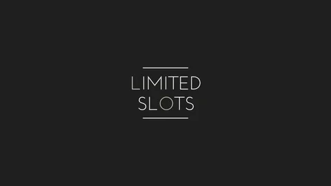 Limited Slots with animated text effect Stock Footage 121911170