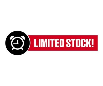 Limited Stock E-commerce Discount Offer Design CTA Vector Stock Illustration