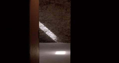 Limited sunlight filtering through signifies a connection to the outside world Stock Footage 278007993
