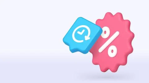 Limited Time Offer And Flash Sale 3d Banner Template Vector Illustration. Stock Illustration