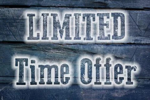 Limited time offer concept Stock Illustration