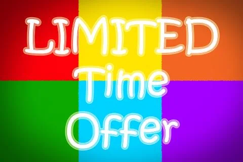Limited time offer concept Stock Illustration