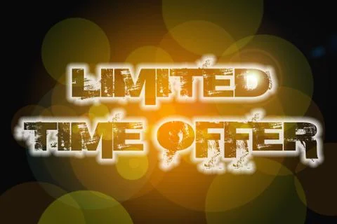 Limited time offer concept Stock Illustration