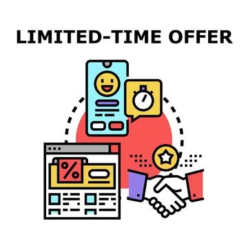 Limited time offer concept vector illustration Stock Illustration