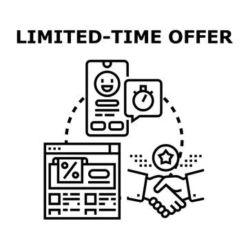 Limited time offer concept vector illustration Stock Illustration