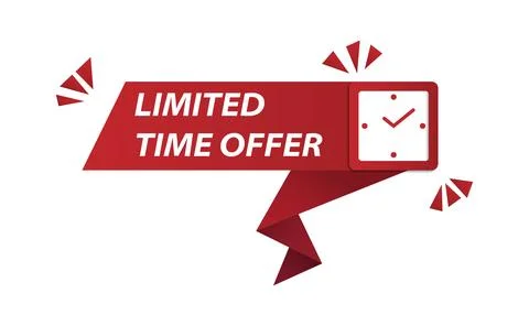 Limited time offer countdown watch banner Stock-Illustration