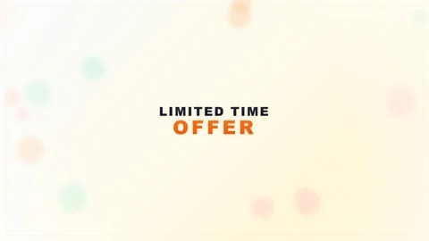 Limited Time Offer Typography 動画素材 335561255