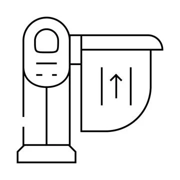 Limiter railway line icon vector illustration Illustrazione stock