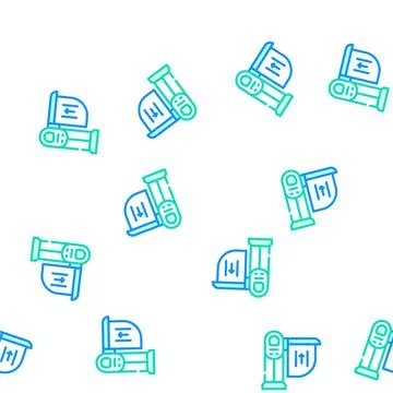 Limiter railway vector seamless pattern Ilustración de archivo