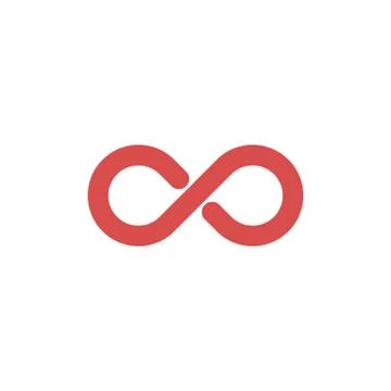 Limitless Abstract Vector Logo Template. Infinity Symbol Concept. Endless Sign Stock Illustration