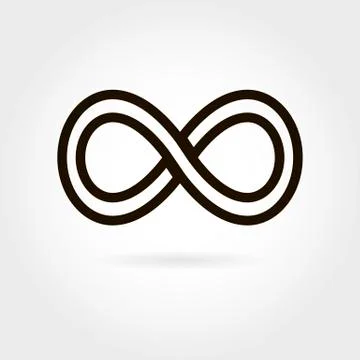 Limitless icon. Simple mathematical sign Stock Illustration