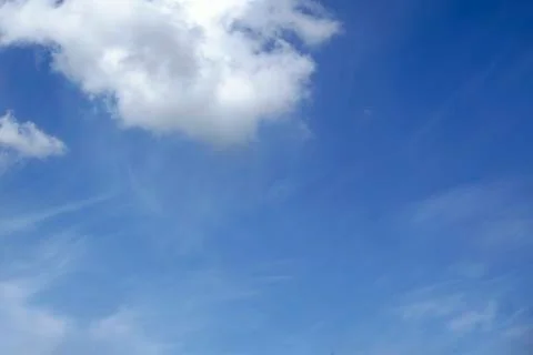 Limitless is the sky blue sky with cloud closeup in the middle Stock Photos