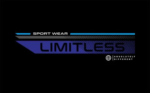 Limitless vector typography for t-shirt. perfect for simple style Stock Illustration