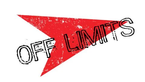 Off Limits rubber stamp Stock Illustration