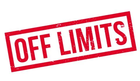 Off Limits rubber stamp Stockillustratie