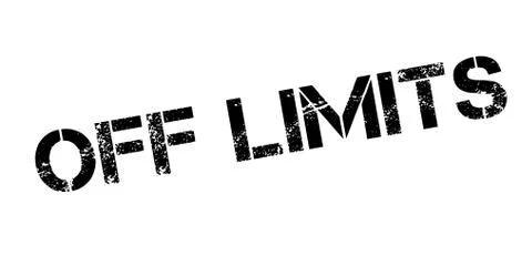 Off Limits rubber stamp Stockillustratie