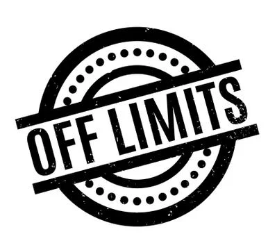 Off Limits rubber stamp Stock Illustration