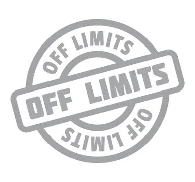 Off Limits rubber stamp 스톡 일러스트