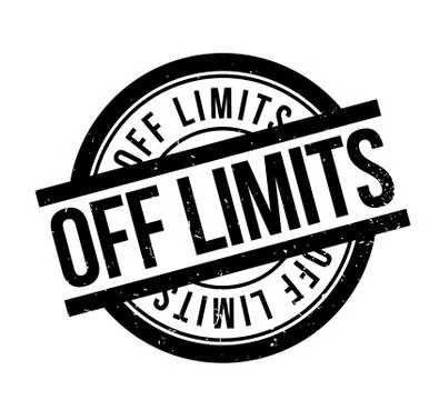 Off Limits rubber stamp 스톡 일러스트