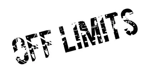 Off Limits rubber stamp Stock Illustration
